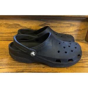 CROCS Classic Clog Slip On Clogs Shoes BLACK Unisex Men’s 10-11 Women’s 12-14